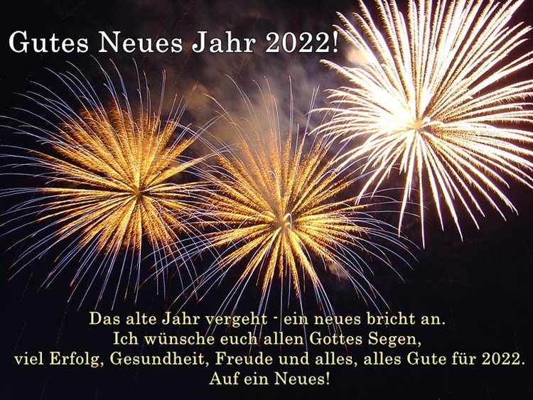 wünsche dir ein frohes neues Jahr 2022
